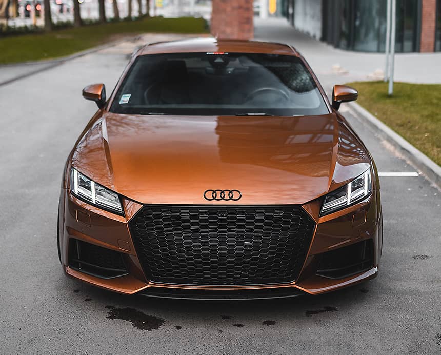 Parked Audi in Street